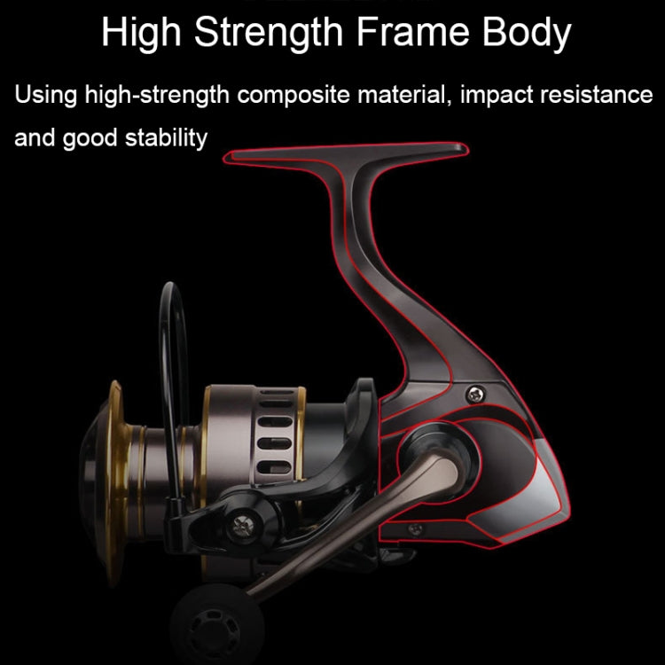 All Metal Rocker Arm Smooth Fishing Reel Spinning Reel, Spec: HE-4000 (EVA Grip) - Fishing Reels by PMC TechLife | Online Shopping South Africa | PMC TechLife