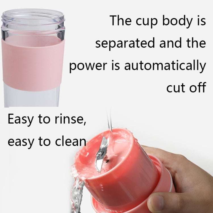 FS1300 Mini Juicer Home Portable Cooking Machine Student Juice Cup Juicer, Colour: Cherry Blossom Four  Blade - Electric juicers by PMC TechLife | Online Shopping South Africa | PMC TechLife