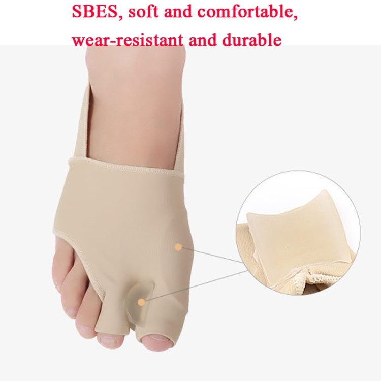 1 Pair Two Toes Split Toe Guard Foot Cover Toe Separation Thumb Varus Correction Foot Cover,Style: Inner Package Complexion, Size: L (40-45) - Corrector by PMC Jewellery | Online Shopping South Africa | PMC Jewellery