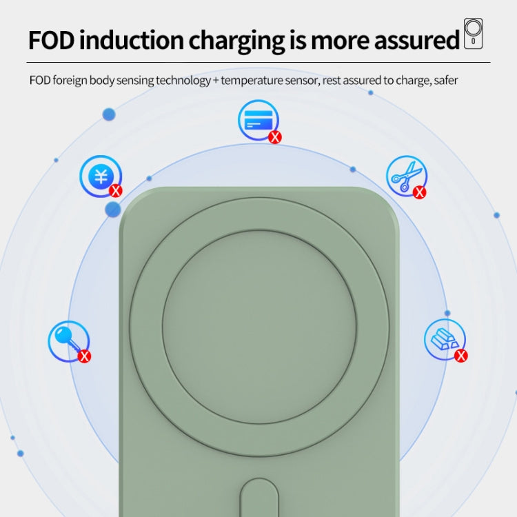 N16 10W Car Air Outlet + Suction Cup Magsafe Magnetic Phone Universal Wireless Charger Holder(White) - Wireless Charger Holders by PMC Jewellery | Online Shopping South Africa | PMC Jewellery