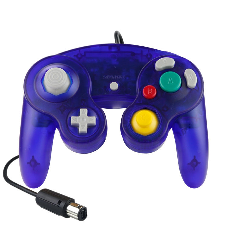 5 PCS Single Point Vibrating Controller Wired Game Controller For Nintendo NGC(Transparent Blue) - free shipping - PMC TechLife - Order now!