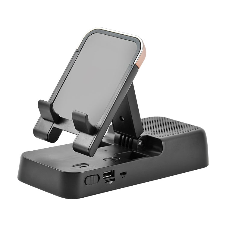 Multifunctional Desktop Stand For Mobile Phone And Tablet With Bluetooth Speaker(Black) - Desktop Holder by PMC TechLife | Online Shopping South Africa | PMC TechLife