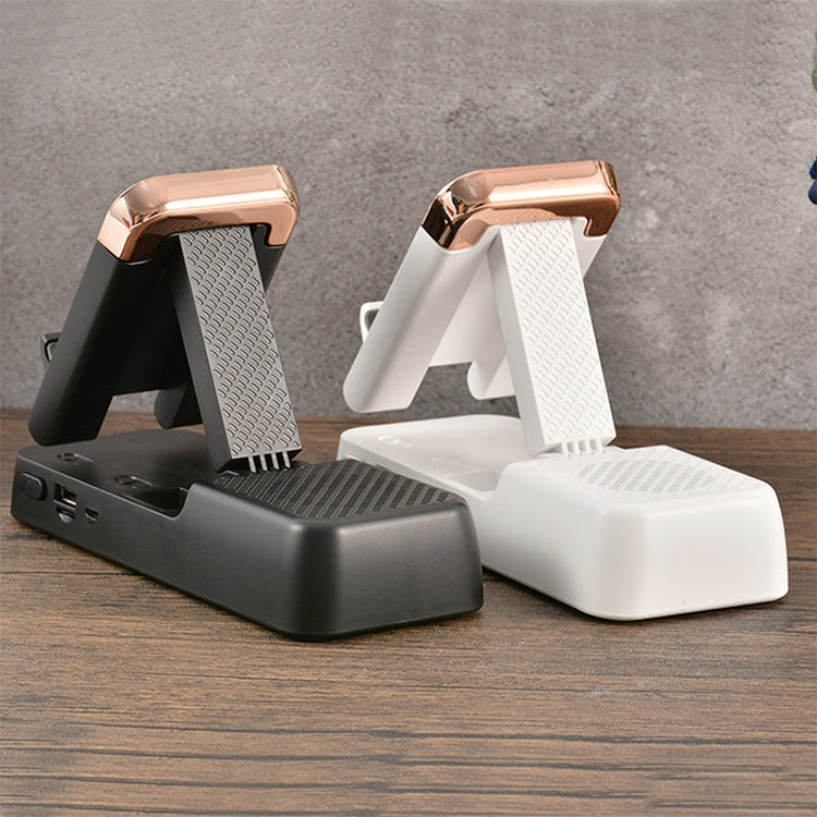 Multifunctional Desktop Stand For Mobile Phone And Tablet With Bluetooth Speaker(Black) - Desktop Holder by PMC TechLife | Online Shopping South Africa | PMC TechLife