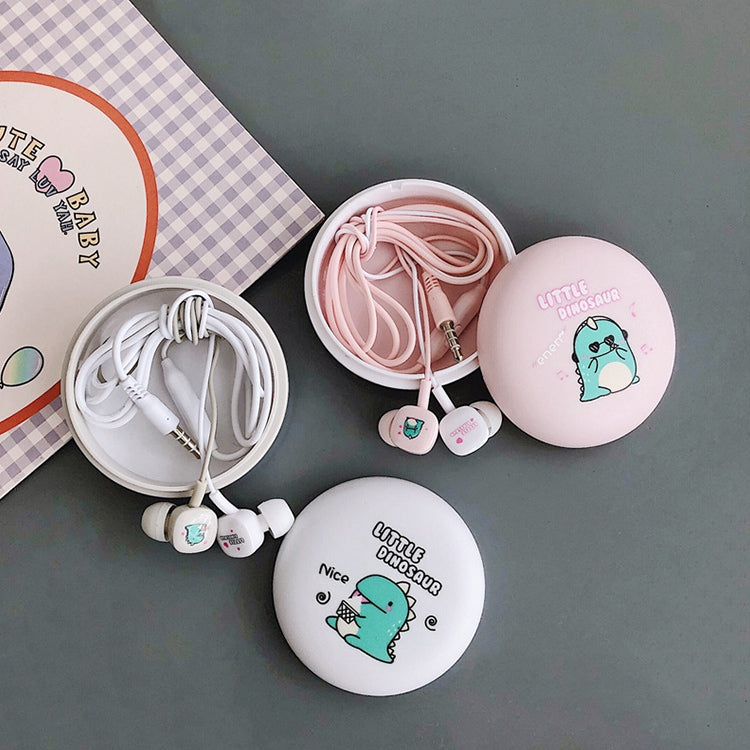 2 Pairs Cartoon Pattern Heavy Bass In-Ear Headphones Universal Wired Headphones with Microphone(Pink) - In Ear Wired Earphone by PMC TechLife | Online Shopping South Africa | PMC TechLife