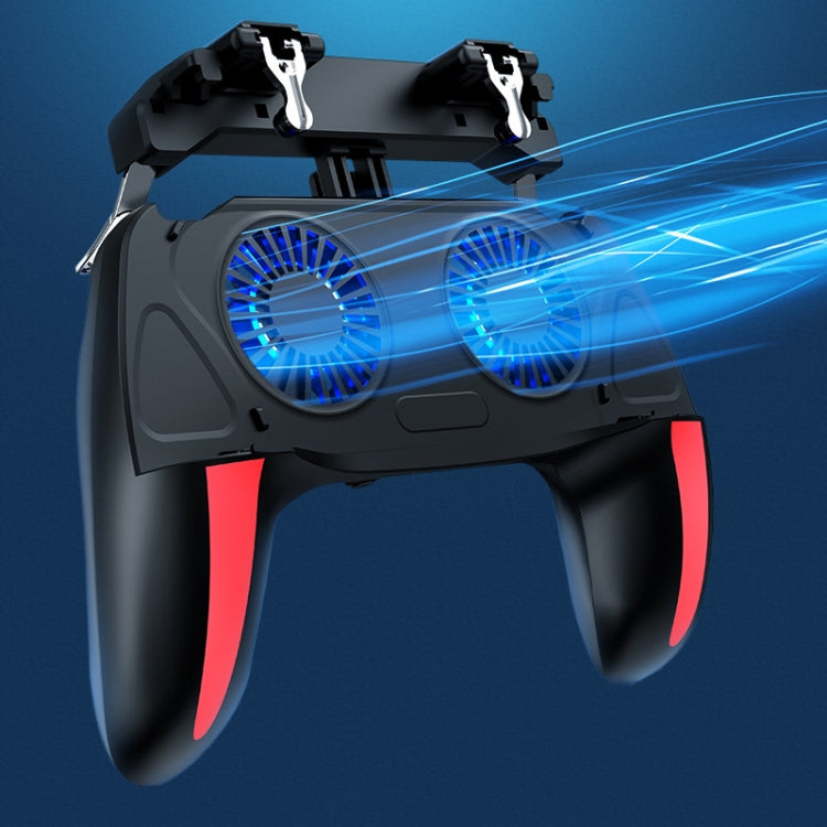 H10 3 in 1 Plug-in Type Dual Fan Cooling Gamepad Game Auxiliary Button Grip with Stand - Cooling Fan Radiator by PMC TechLife | Online Shopping South Africa | PMC TechLife