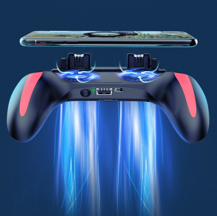 H10 3 in 1 Plug-in Type Dual Fan Cooling Gamepad Game Auxiliary Button Grip with Stand - Cooling Fan Radiator by PMC TechLife | Online Shopping South Africa | PMC TechLife