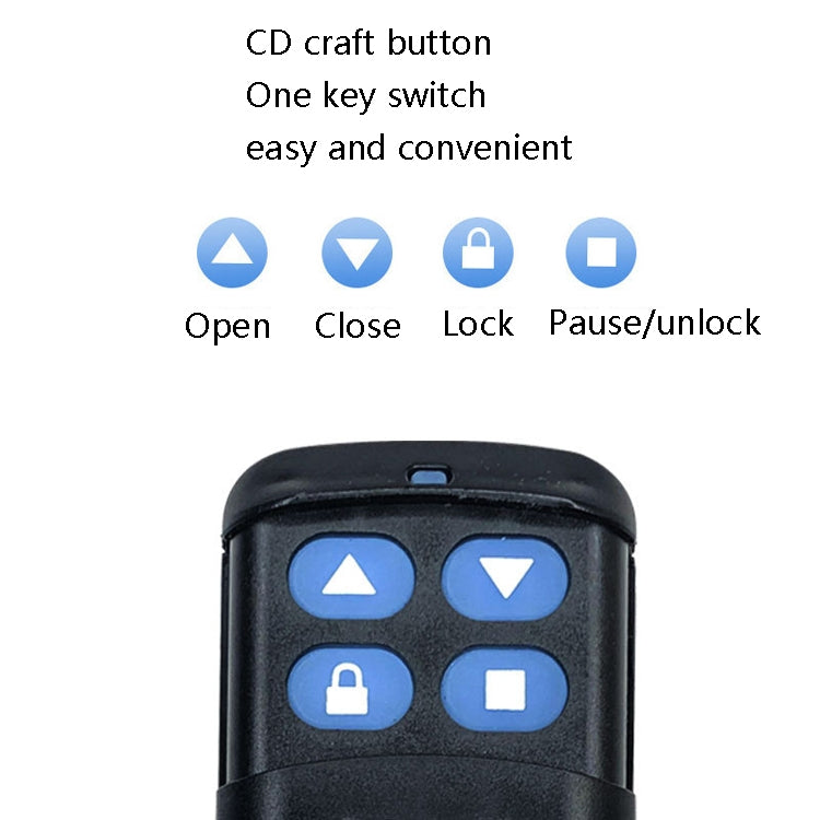 2 PCS Electric Roller Shutter Waterproof Copy Universal Remote Controller Garage Door Remote Control Key(433MHz) - Universal by PMC TechLife | Online Shopping South Africa | PMC TechLife