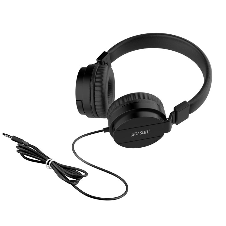 Gorsun GS-778 Mobile Phone Music Headset Wired Laptop Children Headphones(Black) - Headset & Headphone by PMC TechLife | Online Shopping South Africa | PMC TechLife