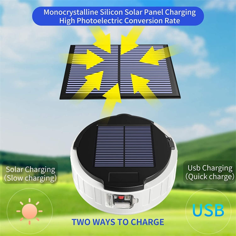 HB208 Solar Power 100W 37 LED Household Emergency Light Mobile Night Market Light Camping Light - Camping Lighting by PMC TechLife | Online Shopping South Africa | PMC TechLife