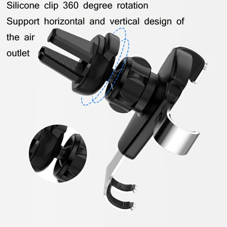 Multifunctional Mobile Phone Holder With Car Air Outlet Car Navigation Support Frame(Dark Gray) - free shipping - PMC TechLife - Order now!