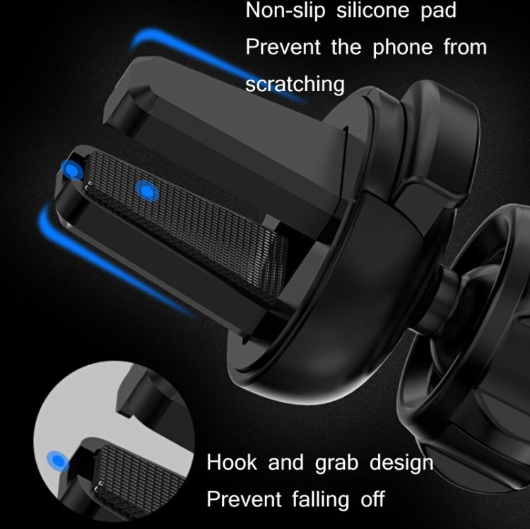Multifunctional Mobile Phone Holder With Car Air Outlet Car Navigation Support Frame(Space Silver) - Car Holders by PMC TechLife | Online Shopping South Africa | PMC TechLife