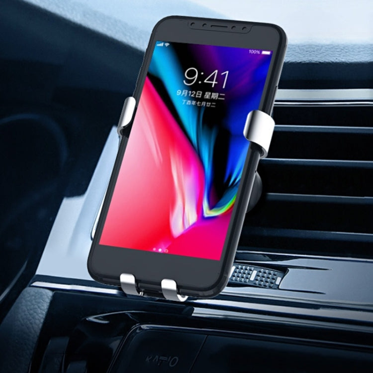 Multifunctional Mobile Phone Holder With Car Air Outlet Car Navigation Support Frame(Space Silver) - Car Holders by PMC TechLife | Online Shopping South Africa | PMC TechLife