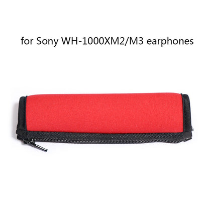 2 PCS Headset Comfortable Sponge Cover For Sony WH-1000xm2/xm3/xm4, Colour: (1000X / 1000XM2)Black Protein With Card Buckle - Earmuff & Pad by PMC Jewellery | Online Shopping South Africa | PMC Jewellery