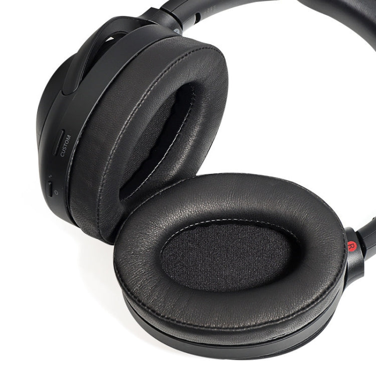 2 PCS Headset Comfortable Sponge Cover For Sony WH-1000xm2/xm3/xm4, Colour: (1000XM3)Champagne Gold Protein With Card Buckle - Earmuff & Pad by PMC TechLife | Online Shopping South Africa | PMC TechLife | Buy Now Pay Later Mobicred