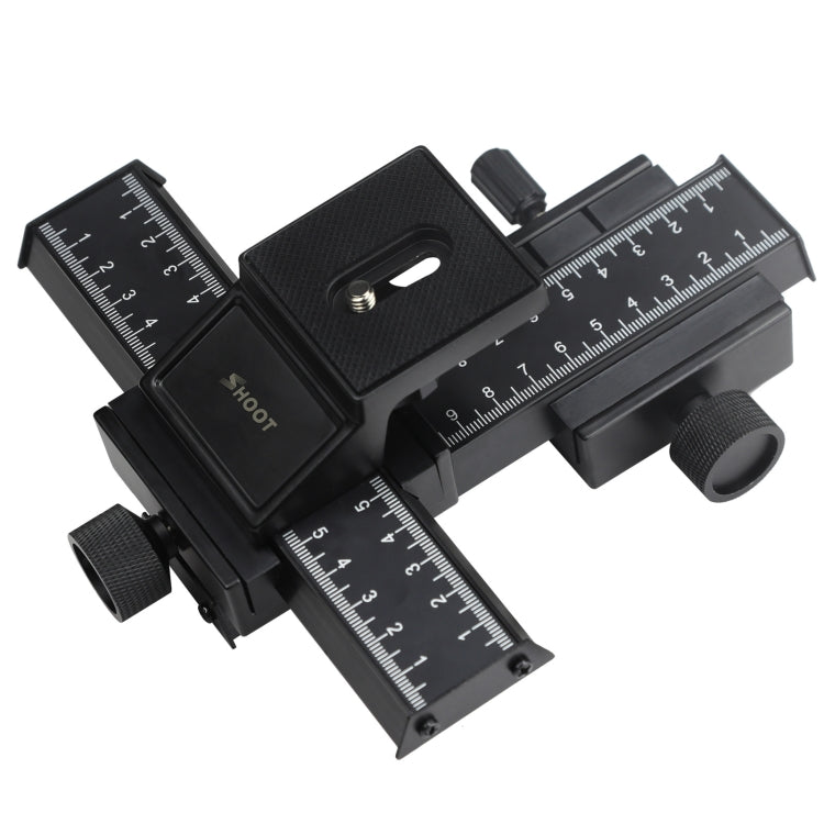 Shoot 4-Way Macro Focusing Focus Rail Slider / Close-Up Shooting Rail Slider - Camera Slider by Shoot | Online Shopping South Africa | PMC TechLife | Buy Now Pay Later Mobicred