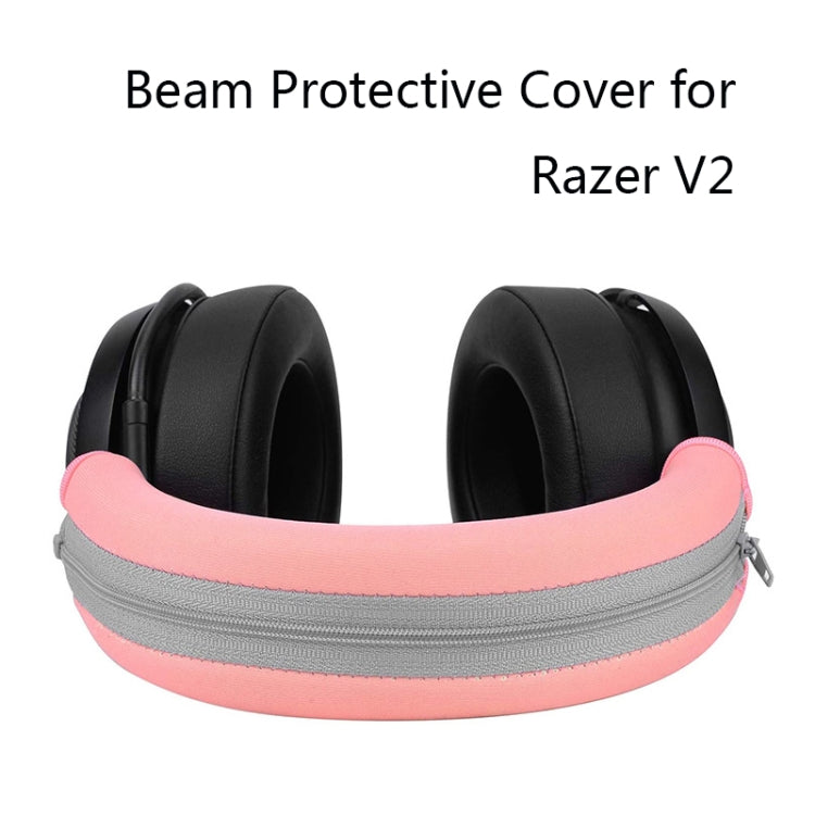 2 PCS Headset Sponge Case For Razer BlackShark V2/V2X/V2SE, Colour: Ellipse Lambskin(Black Paper Black Net) - Earmuff & Pad by PMC TechLife | Online Shopping South Africa | PMC TechLife