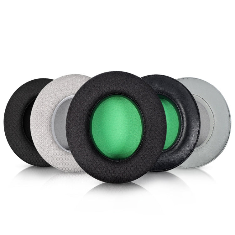 2 PCS Headset Sponge Case For Razer BlackShark V2/V2X/V2SE, Colour: Ellipse(Black Net Green Bottom) - Earmuff & Pad by PMC TechLife | Online Shopping South Africa | PMC TechLife