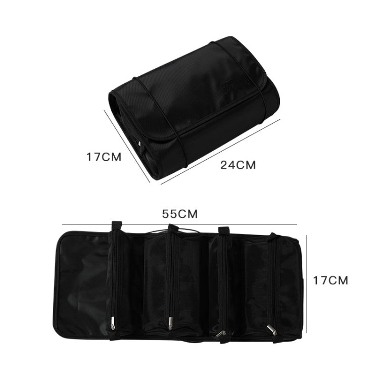 4 In 1 Multi-Function Cosmetics Storage Bag Removable Large Capacity Travel Convenient Cosmetic Bag Wash Bag, Colour: Black - Storage Boxes by PMC Jewellery | Online Shopping South Africa | PMC Jewellery