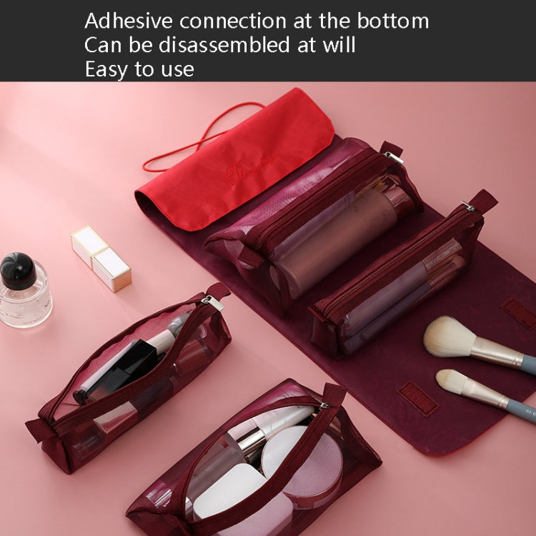 4 In 1 Multi-Function Cosmetics Storage Bag Removable Large Capacity Travel Convenient Cosmetic Bag Wash Bag, Colour: Gray - Storage Boxes by PMC Jewellery | Online Shopping South Africa | PMC Jewellery