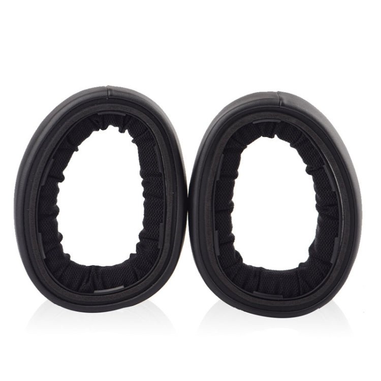 1 Pair Headset Sponge Cover Earmuffs For Sennheiser GSP600 / GSP670 / GSP500 / GSP550 / GSA60(Black) - Earmuff & Pad by PMC Jewellery | Online Shopping South Africa | PMC Jewellery