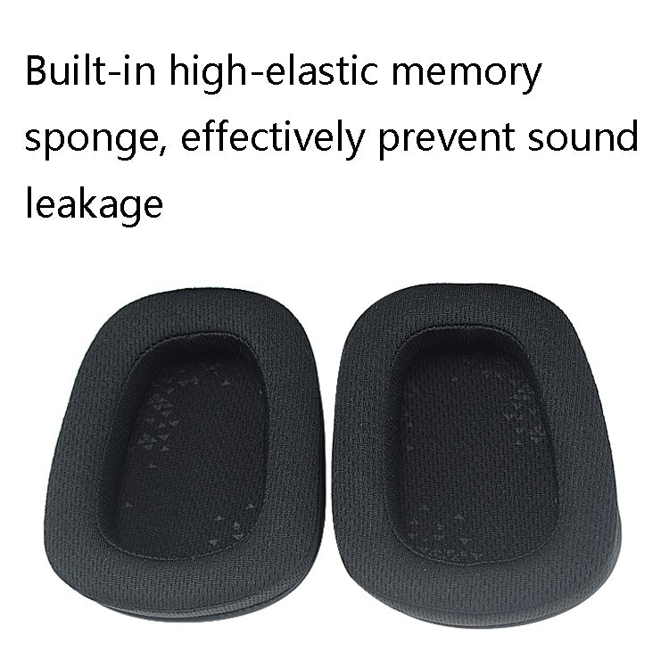 1 Pairs D0005 Headphone Sponge Cover Headphone Earmuffs Head For Logitech G633 / G933 / G933S, Colour: Net Cloth - Earmuff & Pad by PMC Jewellery | Online Shopping South Africa | PMC Jewellery