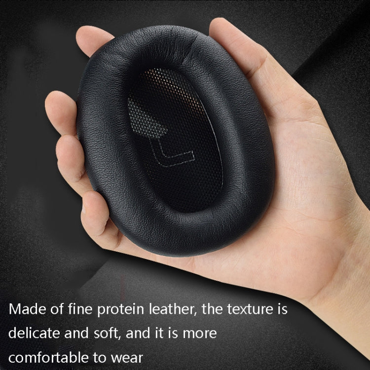 1 Pair Protein Skin Leather Headest Sponge Earmuffs For Edifier W820BT / W808BT / K815 / K815PG1 / H840 / K800 / K830(Red) - Earmuff & Pad by PMC TechLife | Online Shopping South Africa | PMC TechLife