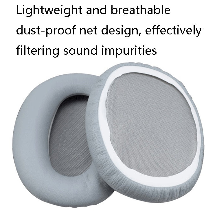 1 Pair Protein Skin Leather Headest Sponge Earmuffs For Edifier W820BT / W808BT / K815 / K815PG1 / H840 / K800 / K830(Red) - Earmuff & Pad by PMC TechLife | Online Shopping South Africa | PMC TechLife