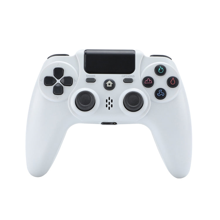 ZR486 Wireless Game Controller For PS4, Product color: White - Gamepads by PMC Jewellery | Online Shopping South Africa | PMC Jewellery