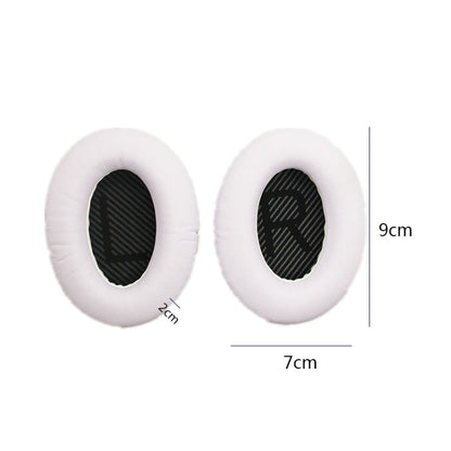 2 PCS Headset Sponge Cover For BOSE QC15 / QC3 / QC2 / QC25 / AE2 / AE2i(White  + Black LR) - Earmuff & Pad by PMC Jewellery | Online Shopping South Africa | PMC Jewellery