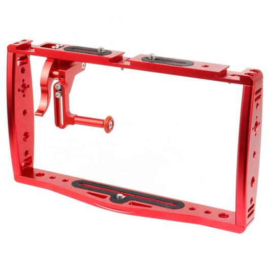 Diving Dual Handheld Grip Bracket Stabilizer Extension Phone Clamp Camera Rig Cage Underwater Case for GoPro HERO9 /8 /7, Colour: Red Bracket + Shutter - Camera Cage by PMC Jewellery | Online Shopping South Africa | PMC Jewellery