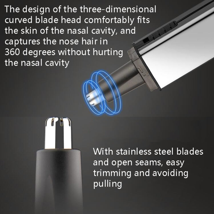 Sportsman SM-416 Electric Mini Shaving Knife Eyebrow Trimming Knife Charging USB Nose Hair Trimmer, Specification: EU Plug - free shipping - PMC TechLife - Order now!