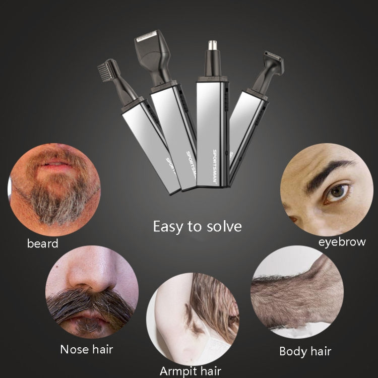 Sportsman SM-416 Electric Mini Shaving Knife Eyebrow Trimming Knife Charging USB Nose Hair Trimmer, Specification: EU Plug - free shipping - PMC TechLife - Order now!