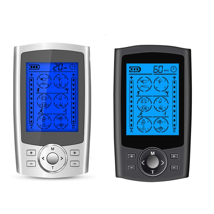 24-Mode Digital Electronic Pulse Massager Intelligent Whole Body Physical Therapy Meridian Massager, Specification: UK Plug(Black) - Massage & Relaxation by PMC TechLife | Online Shopping South Africa | PMC TechLife