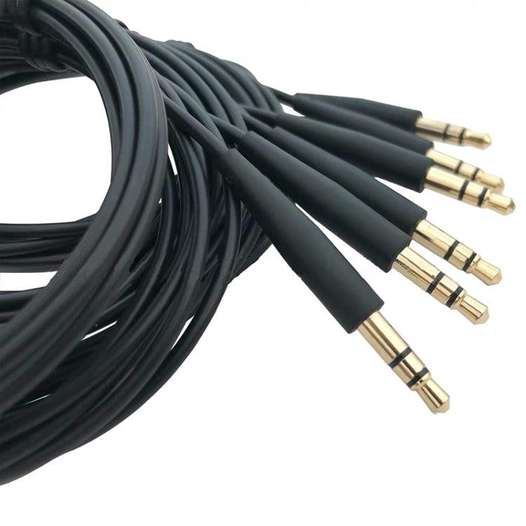 2 PCS 3.5mm To 2.5mm Audio Cable For Bose QC25 / QC35 / Soundtrue / SoundLink / OE2(Black) - Cable & Splitter by PMC TechLife | Online Shopping South Africa | PMC TechLife