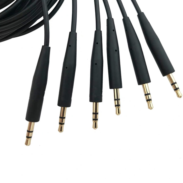 2 PCS 3.5mm To 2.5mm Audio Cable For Bose QC25 / QC35 / Soundtrue / SoundLink / OE2(Black) - Cable & Splitter by PMC TechLife | Online Shopping South Africa | PMC TechLife