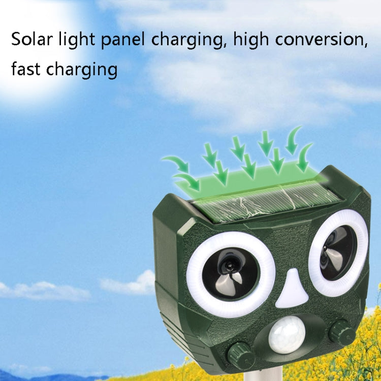119A Outdoor Solar Ultrasonic Insect Repellent Animal Repellent(Green) - free shipping - PMC TechLife - Order now!