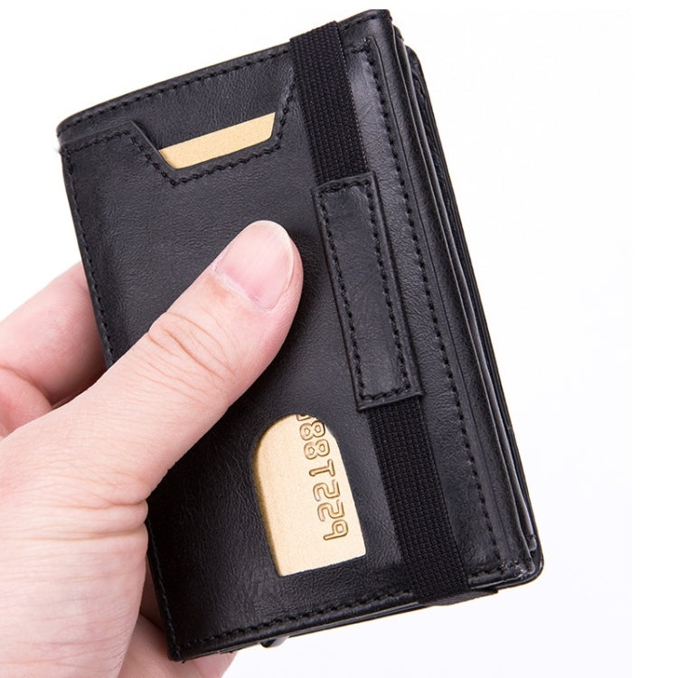 RFID Anti-Theft Aluminum Alloy Card Case(Crocodile Black) - free shipping - PMC TechLife - Order now!