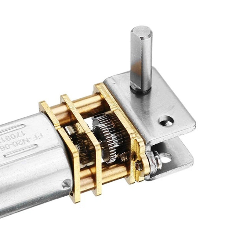 GW12N20 Worm Gear Low Speed Motor Ultra Mini Gear Power-Off Self-Locking Motor For Smart Car Robot(12V 20RPM) - Motor Module by PMC TechLife | Online Shopping South Africa | PMC TechLife | Buy Now Pay Later Mobicred