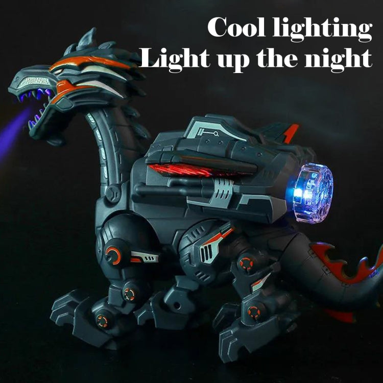 Electric Mechanical Dinosaur Toy Simulation Animal Toy Multifunctional Sound And Light Toy, Style: Spray-Blue - free shipping - PMC TechLife - Order now!