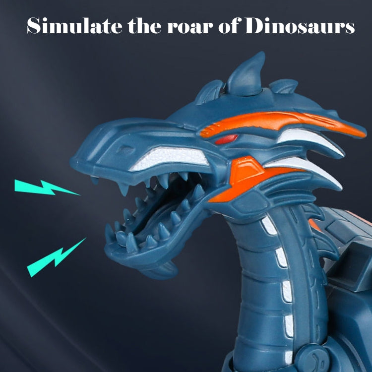 Electric Mechanical Dinosaur Toy Simulation Animal Toy Multifunctional Sound And Light Toy, Style:  Spray-Dark Black - free shipping - PMC TechLife - Order now!