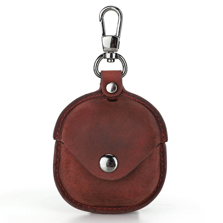 CONTACTS FAMILY CF1119 Pro For Galaxy Buds Pro Crazy Horse Texture Clamshell Earphone Protective Leather Case with Hook(Red Wine) - free shipping - PMC TechLife - Order now!
