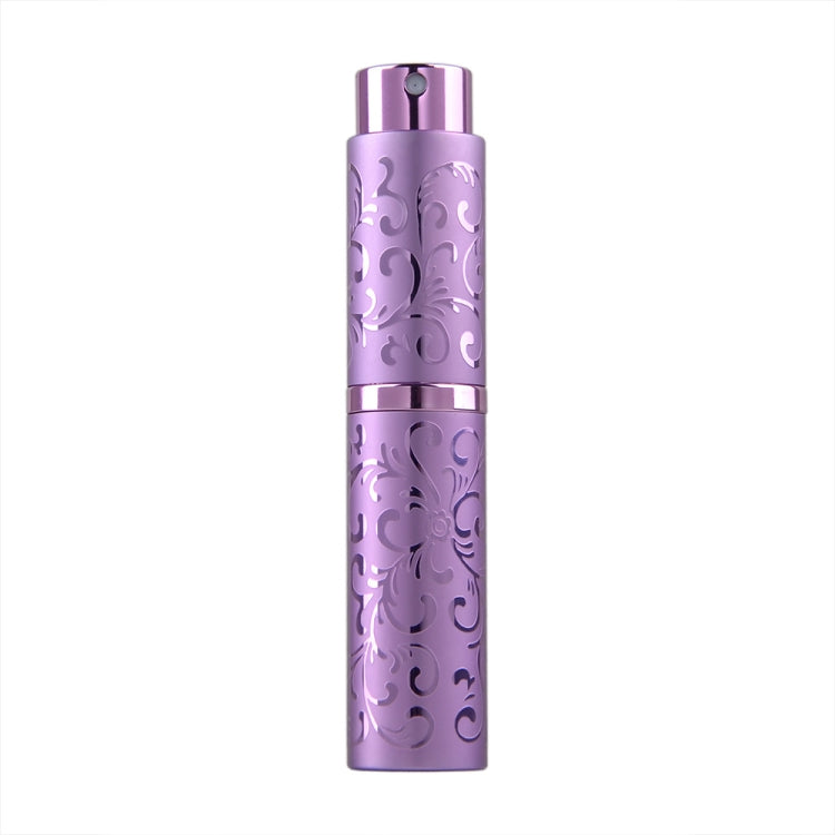 2 PCS Embossed Rotating Perfume Bottle Metal Discharge Bottle Sterilizing Alcohol Spray Bottle, Specification: 10ml(Purple) - Cosmetics bottle by PMC Jewellery | Online Shopping South Africa | PMC Jewellery