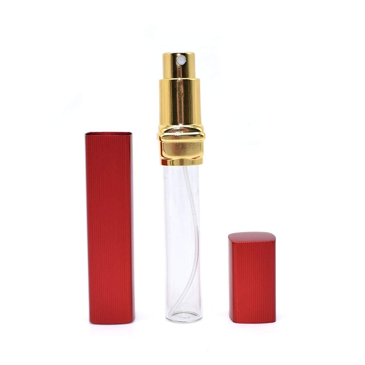 7 PCS 12ml Aluminum Perfume Bottle Metal Discharge Bottle Convenient Travel Square Spray Bottle(Red) - Cosmetics bottle by PMC Jewellery | Online Shopping South Africa | PMC Jewellery