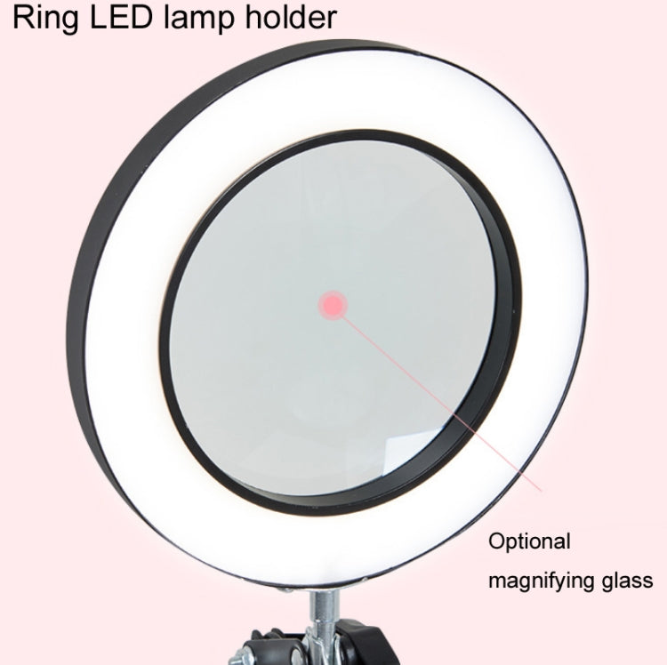 8X Magnifying Glass Lamp Beauty Nail Tattoo Repair Office Reading Lamp, Colour: With Magnifying Glass (Black) -  by PMC Jewellery | Online Shopping South Africa | PMC Jewellery