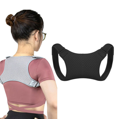 Adjustable Men And Women Invisible Back Correction Belt Adult And Child Hunchback Posture Correction Belt, Specification: Free Size(Black) - Corrector by PMC Jewellery | Online Shopping South Africa | PMC Jewellery