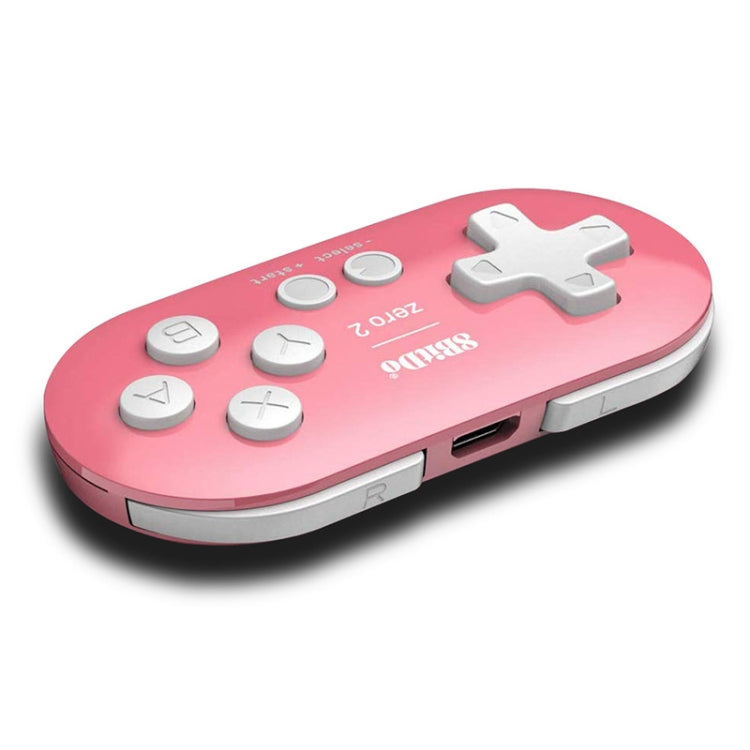 8Bitdo Zero2 Wireless Bluetooth Mini Handle For Switch / Windows / Android / MacOS / Steam / Respeberr(Pink) - Gamepads by 8Bitdo | Online Shopping South Africa | PMC Jewellery