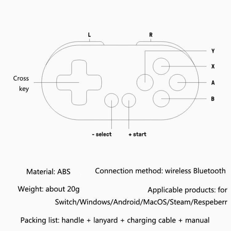 8Bitdo Zero2 Wireless Bluetooth Mini Handle For Switch / Windows / Android / MacOS / Steam / Respeberr(Pink) - Gamepads by 8Bitdo | Online Shopping South Africa | PMC TechLife