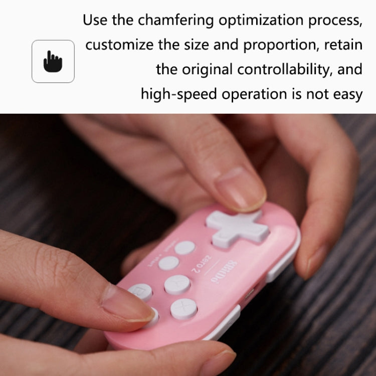 8Bitdo Zero2 Wireless Bluetooth Mini Handle For Switch / Windows / Android / MacOS / Steam / Respeberr(Pink) - Gamepads by 8Bitdo | Online Shopping South Africa | PMC TechLife