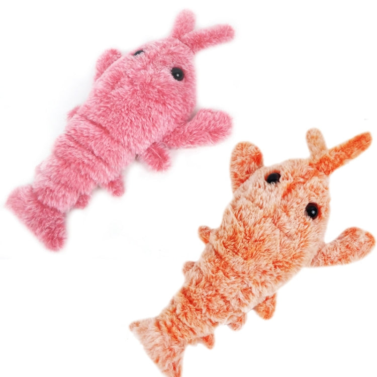 35cm Electric Jumping Shrimp USB Charging Simulation Lobster Funny Cat Plush Toy(Random Color) - Soft Toys by PMC Jewellery | Online Shopping South Africa | PMC Jewellery