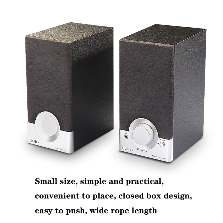 Edifier R18T Notebook Desktop Computer Mini Speaker Small Subwoofer, US Plug(Black) - free shipping - PMC TechLife - Order now!